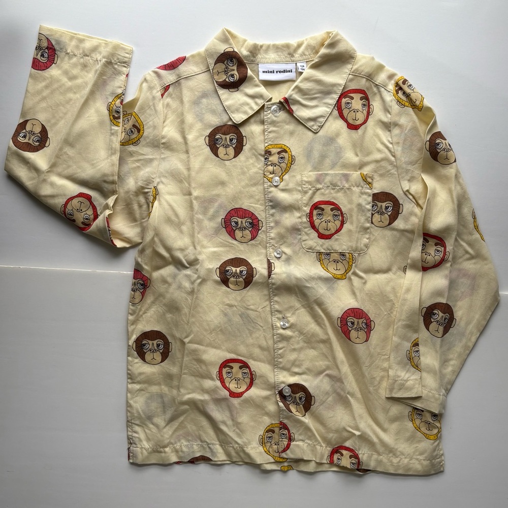 Mini Rodini Monkey Dress Shirt